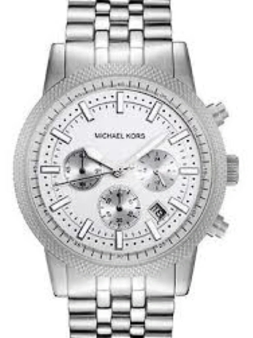 Michael Kors Silver Stainless Steel Chronograph Watch mk-8072